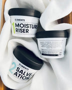 Group of three 100ml Demi Jars of body butter half size by El3ments