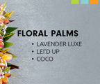 Floral fragrance slide description with lei flowers and leaves
