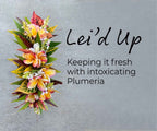 Lei flowers fragrance slide description with flowers and leaves