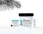 Salve-ation body butter jar level 2 ingredients label on white background